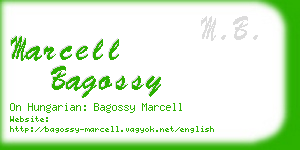 marcell bagossy business card